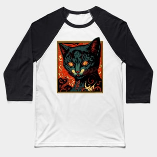 The Vampire Cat Baseball T-Shirt